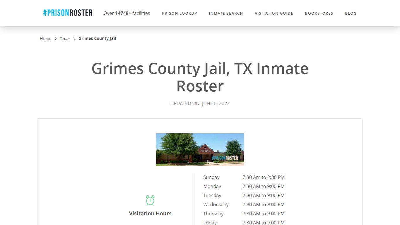 Grimes County Jail, TX Inmate Roster
